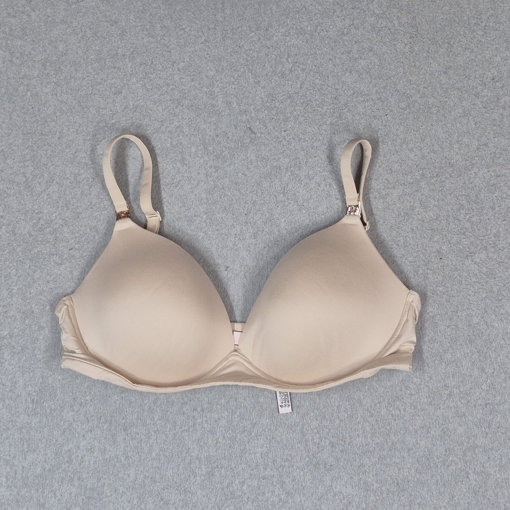 Victoria's Secret Women Bra 36D Beige Adjustable Strap Wireless